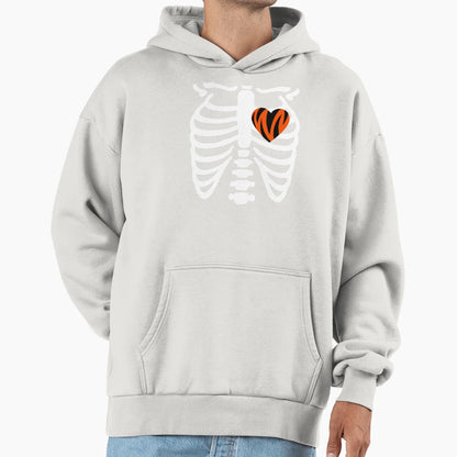 Tiger Heart Hoodie - Graphic Print Men Women - T-Shirt, Sweatshirt, Hoodie
