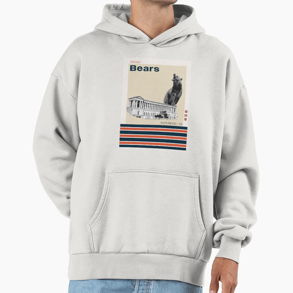 Chicago Bears Hoodie - Trendy Graphic for Adults - T-Shirt, Sweatshirt, Hoodie