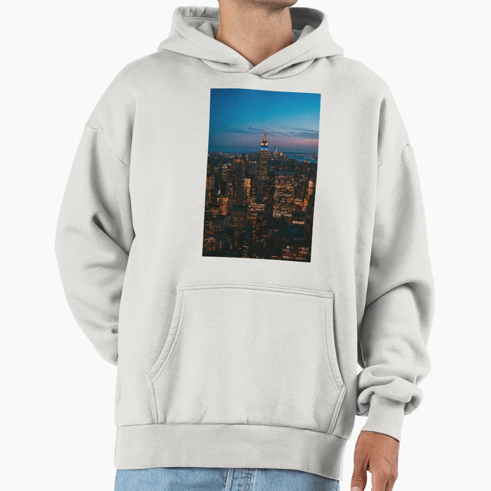 Nyc Night Hoodie - Aesthetic Graphic Men Women - T-Shirt, Sweatshirt, Hoodie