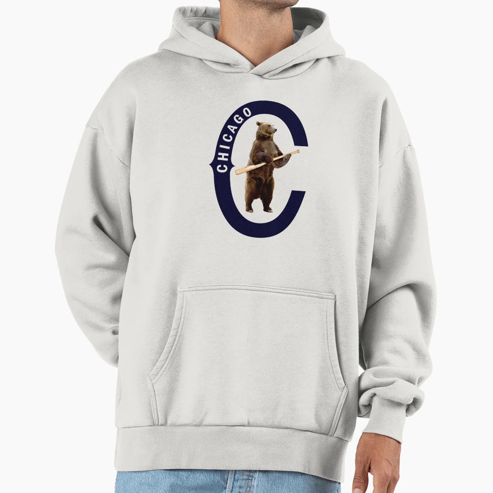 Bear Bat Hoodie - Trendy Graphic Men Women - T-Shirt, Sweatshirt, Hoodie