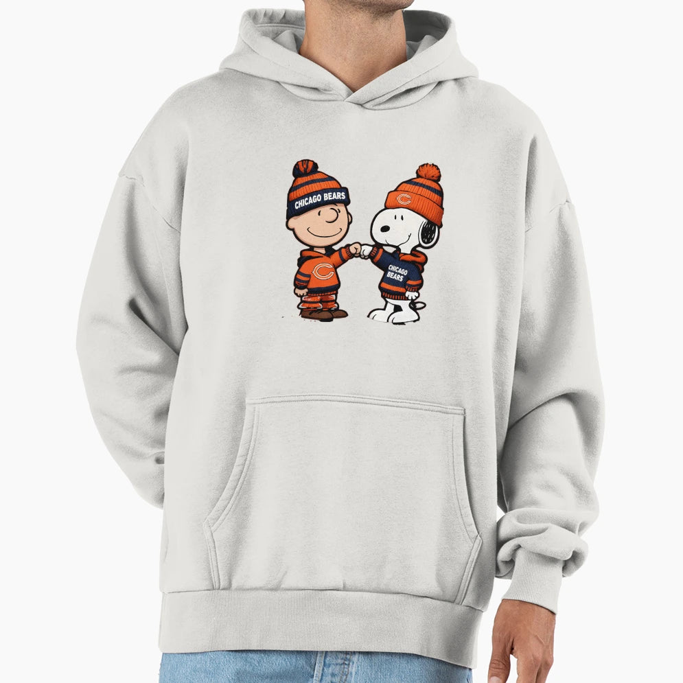 Chicago Bears Snoopy Football Cartoon Hoodie - Streetwear Style Unisex - T-Shirt, Sweatshirt, Hoodie