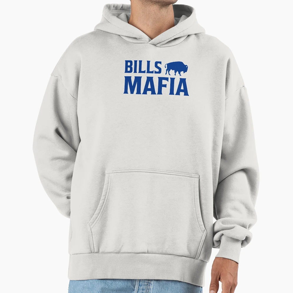 Vintgae New York Blue Buffalo Football Ny Hoodie - Custom Art Print Unisex - T-Shirt, Sweatshirt, Hoodie