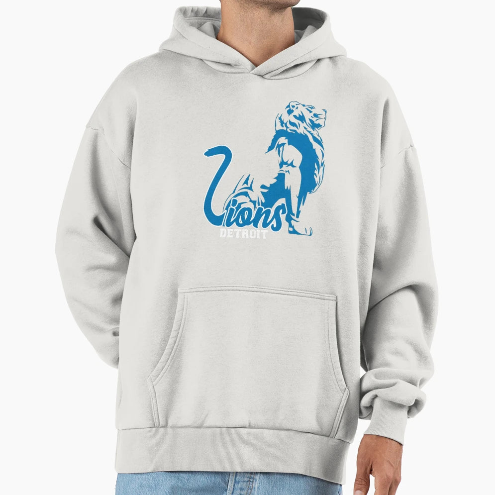 Football Detroit Lions Hoodie - Casual Everyday Wear for Adults - T-Shirt, Sweatshirt, Hoodie