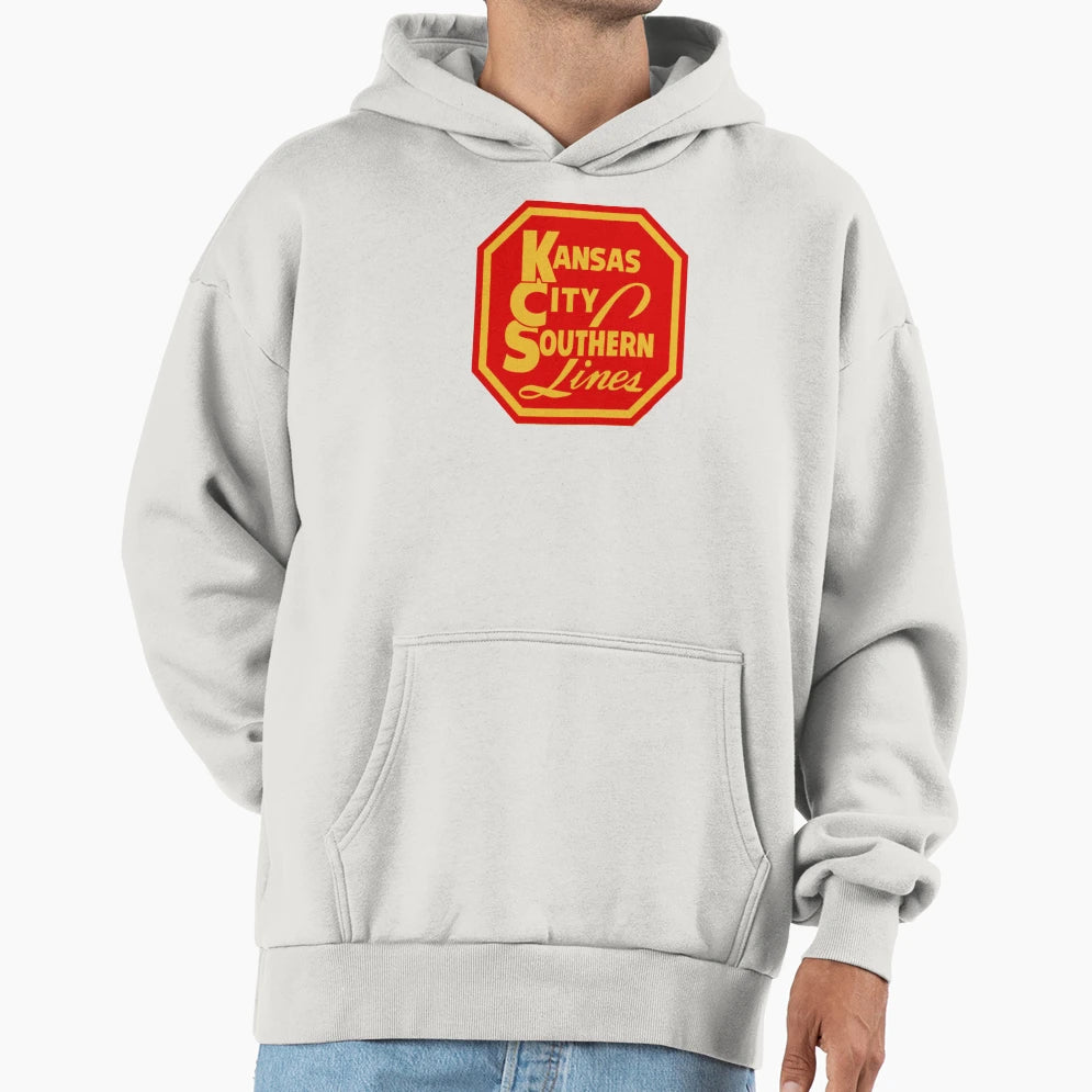 Kansas City Southern Lines Railroad Hoodie - Novelty Apparel Unisex - T-Shirt, Sweatshirt, Hoodie