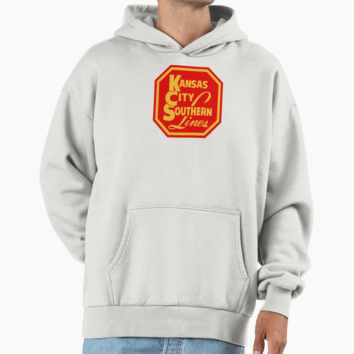 Kansas City Southern Lines Railroad Hoodie - Novelty Apparel Unisex - T-Shirt, Sweatshirt, Hoodie