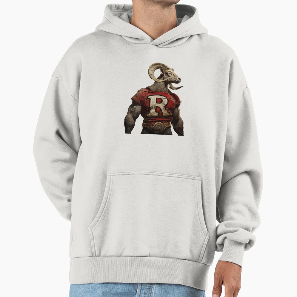 Roughneck Ram Hoodie - Aesthetic Graphic for Adults - T-Shirt, Sweatshirt, Hoodie