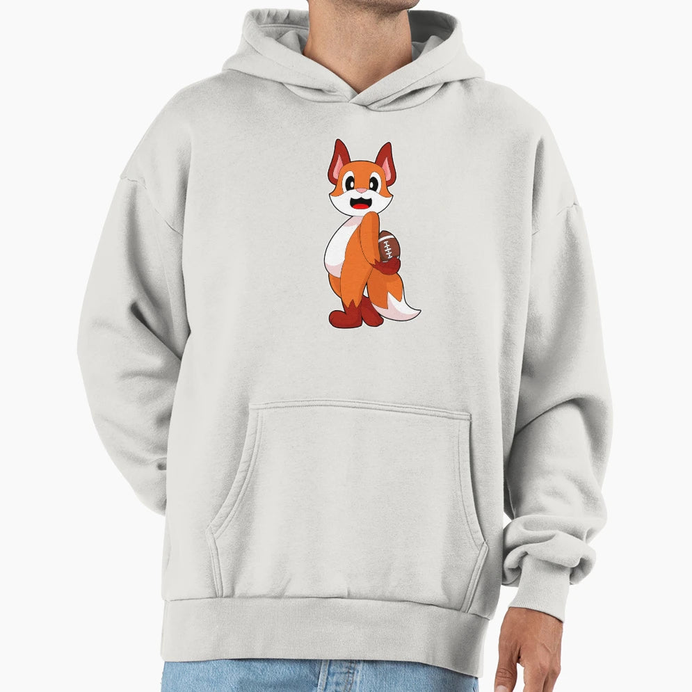 Fox American Football Hoodie - Fun Novelty Design Men Women - T-Shirt, Sweatshirt, Hoodie