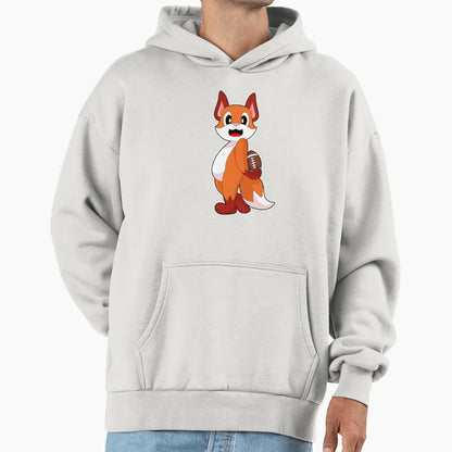 Fox American Football Hoodie - Fun Novelty Design Men Women - T-Shirt, Sweatshirt, Hoodie