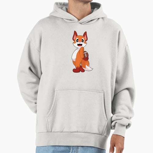 Fox American Football Hoodie - Fun Novelty Design Men Women - T-Shirt, Sweatshirt, Hoodie
