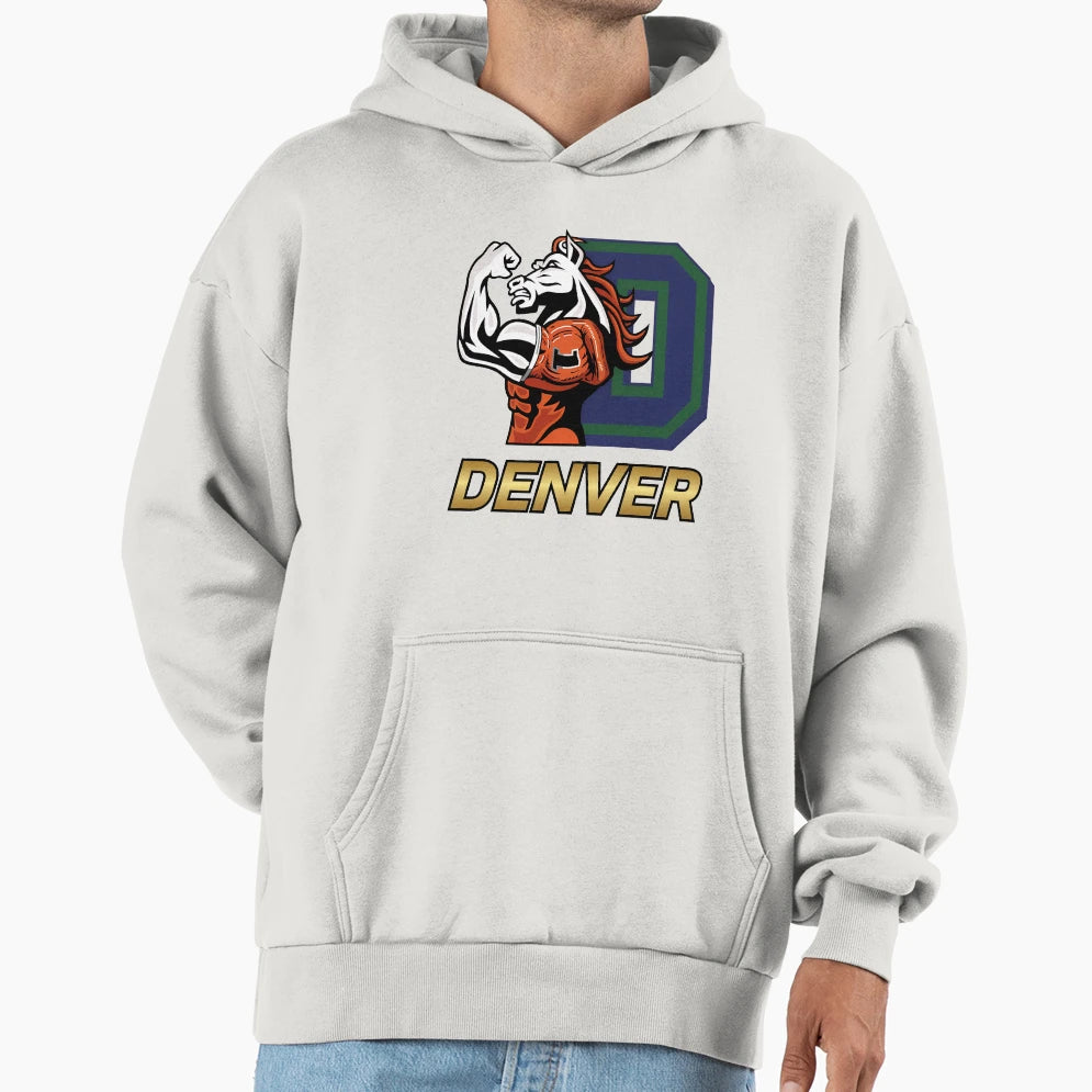 Denverr Broncos Football Team Hoodie - Aesthetic Graphic for Adults - T-Shirt, Sweatshirt, Hoodie