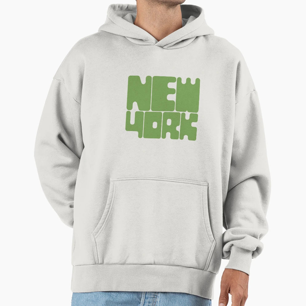 New York Foliage Green Hoodie - Custom Art Print for Adults - T-Shirt, Sweatshirt, Hoodie