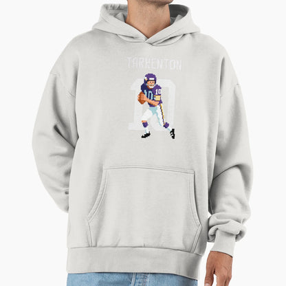 Fran Tarkenton Pixel Art 10 Purple Hoodie - Aesthetic Graphic Men Women - T-Shirt, Sweatshirt, Hoodie