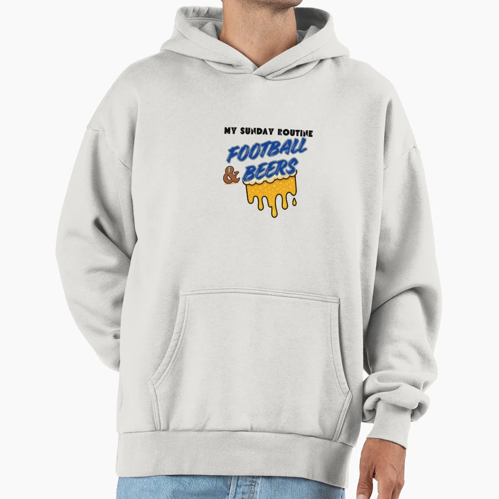Dallas Cowboys Sunday Routine Football Beers Hoodie - Graphic Print Unisex - T-Shirt, Sweatshirt, Hoodie