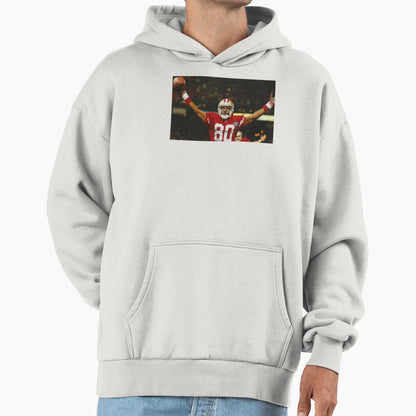 Football Jerry Rice Hoodie - Graphic Print Unisex - T-Shirt, Sweatshirt, Hoodie