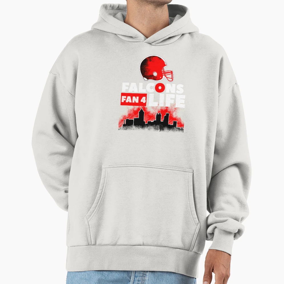 Falcons 4 Life V2 Hoodie - Graphic Print Unisex - T-Shirt, Sweatshirt, Hoodie