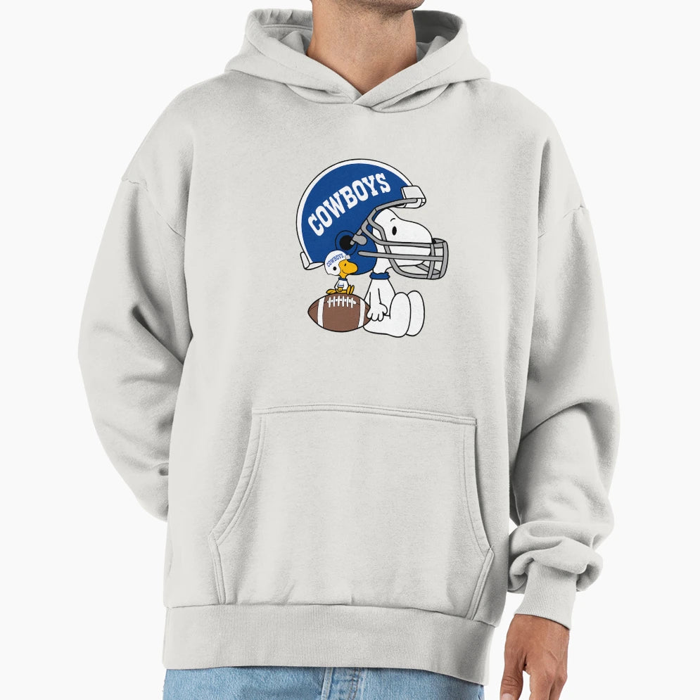 Snoopy And Woodstock Dallas Cowboys Hoodie - Graphic Print Unisex - T-Shirt, Sweatshirt, Hoodie