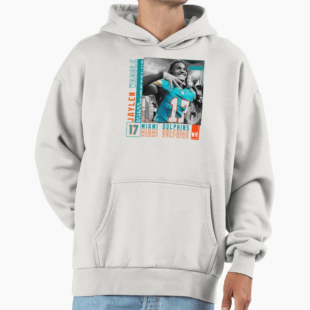 Jaylen Waddle Jaylen Waddle Jaylen Hoodie - Custom Art Print Men Women - T-Shirt, Sweatshirt, Hoodie