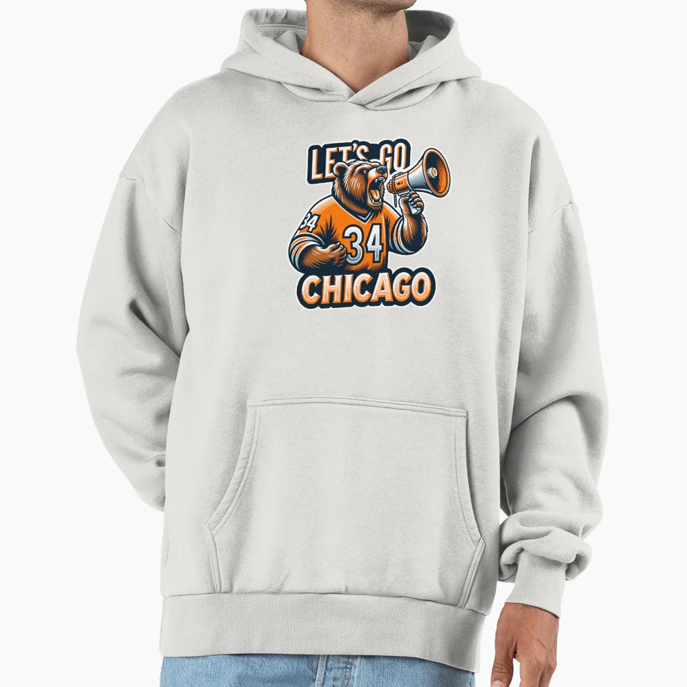 Lets Go Chicago Hoodie - Casual Everyday Wear for Adults - T-Shirt, Sweatshirt, Hoodie