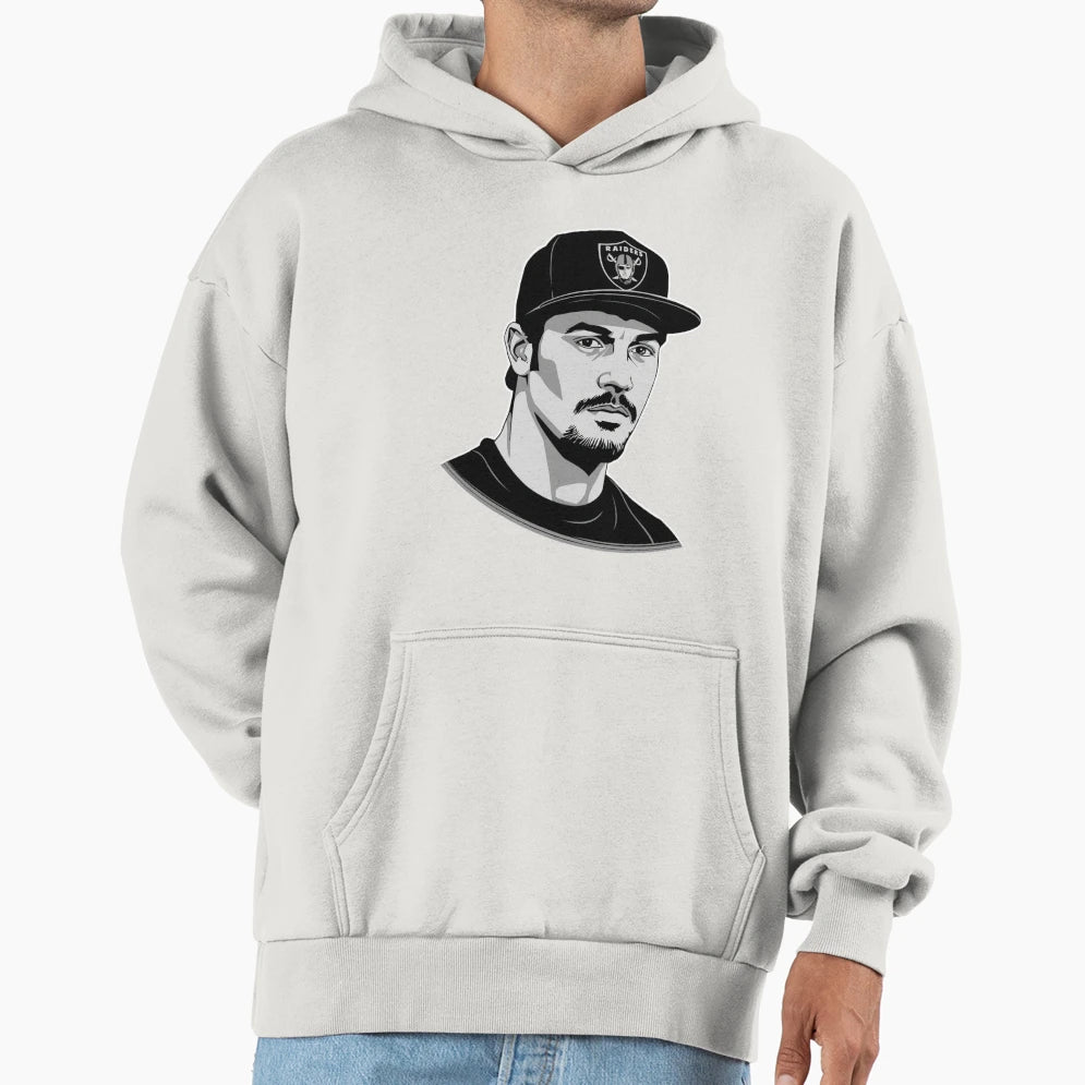 Urban Cap Portrait Street Illustration Hoodie - Trendy Graphic Unisex - T-Shirt, Sweatshirt, Hoodie