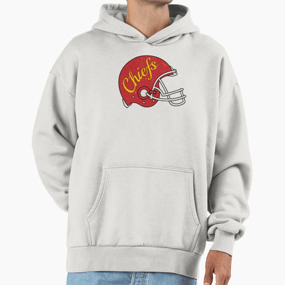 Chiefs Helmet Hoodie - Streetwear Style for Adults - T-Shirt, Sweatshirt, Hoodie