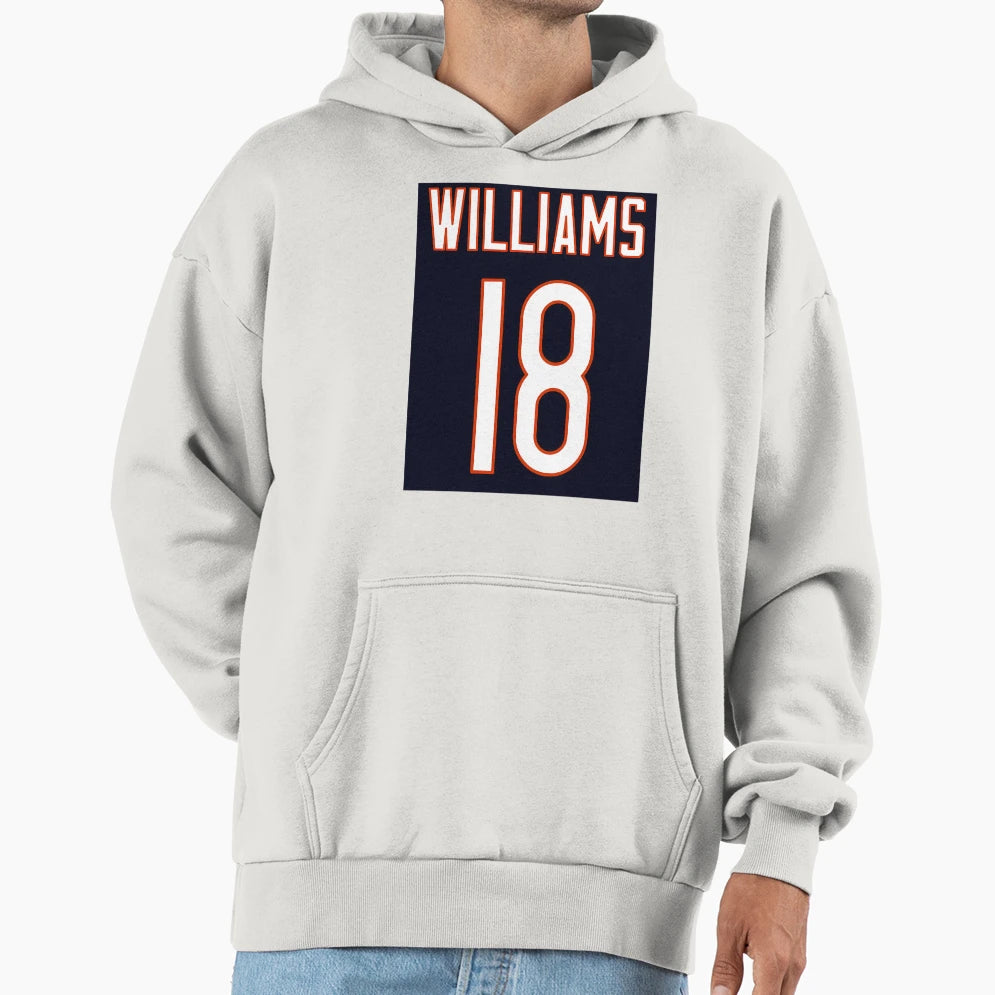 CW Chicago Bears 18 Hoodie - Graphic Print for Adults - T-Shirt, Sweatshirt, Hoodie