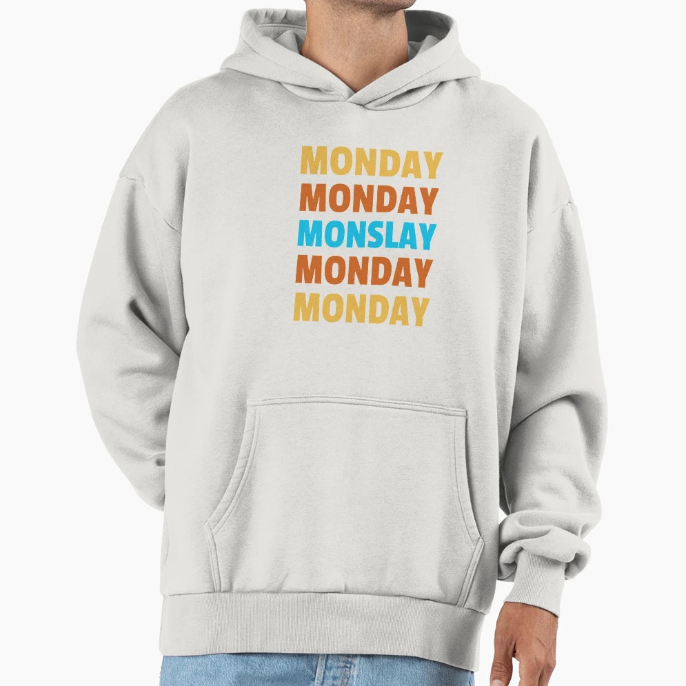 Monday Monslay Hoodie - Novelty Apparel for Adults - T-Shirt, Sweatshirt, Hoodie