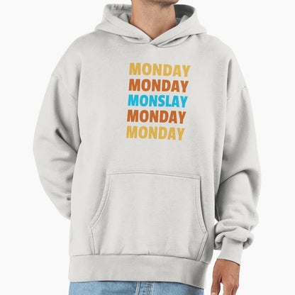 Monday Monslay Hoodie - Novelty Apparel for Adults - T-Shirt, Sweatshirt, Hoodie
