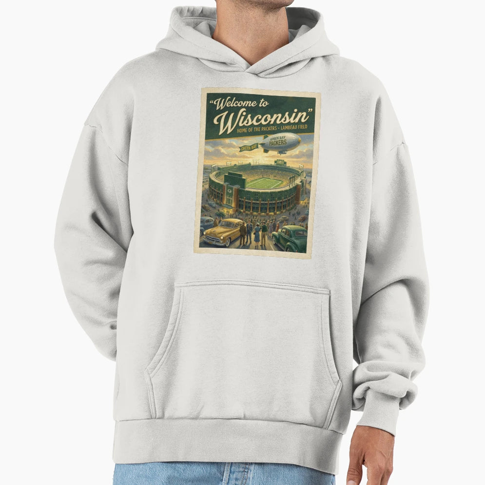 Lambeau Field Dawn Welcome To Hoodie - Streetwear Style for Adults - T-Shirt, Sweatshirt, Hoodie