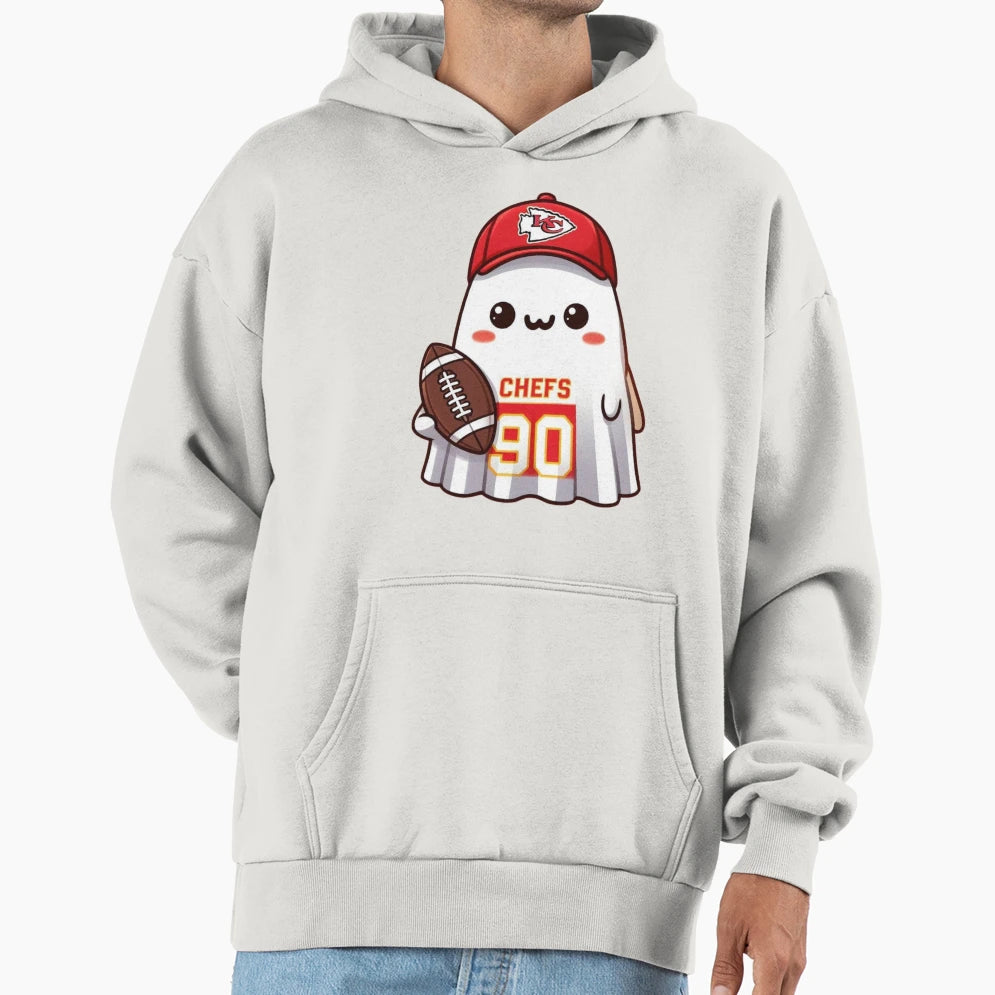 Kc Chief Halloween Ghost Hoodie - Fun Novelty Design Men Women - T-Shirt, Sweatshirt, Hoodie