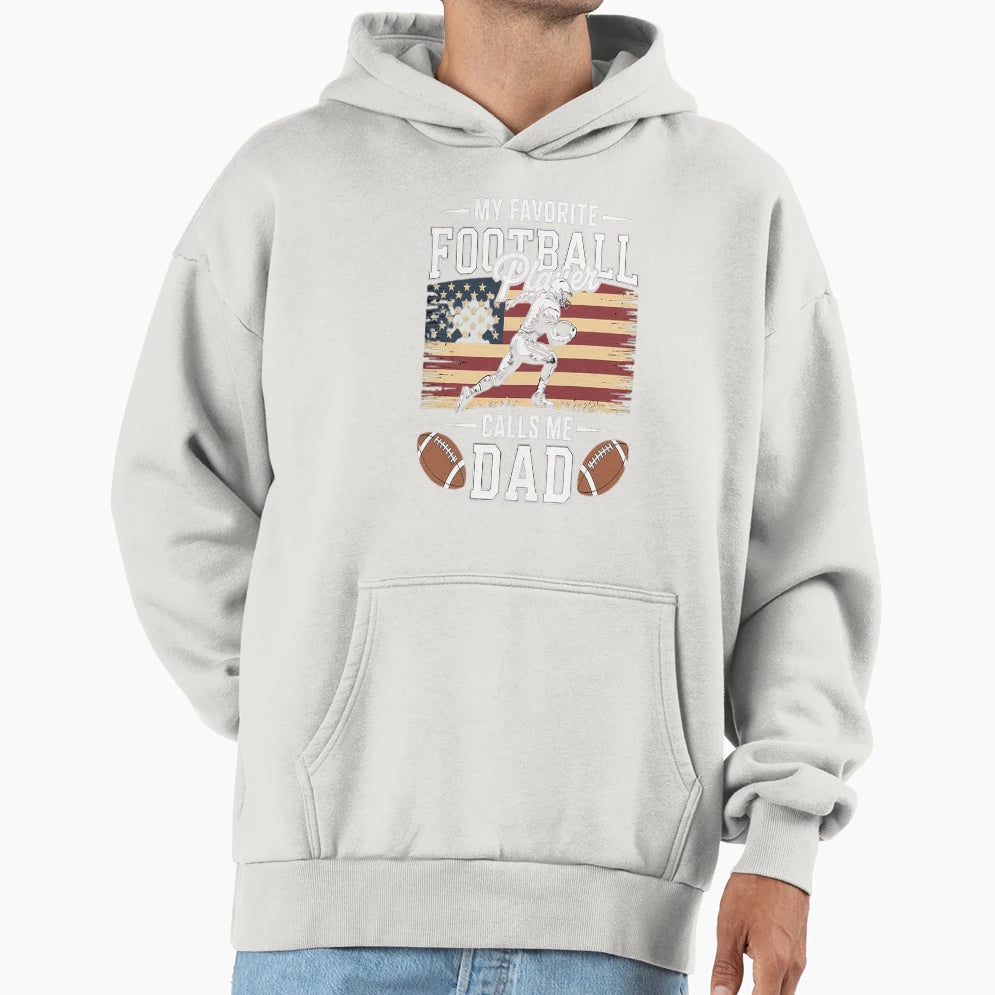 My Favorite Football Player Calls Me Hoodie - Unique Graphic for Adults - T-Shirt, Sweatshirt, Hoodie