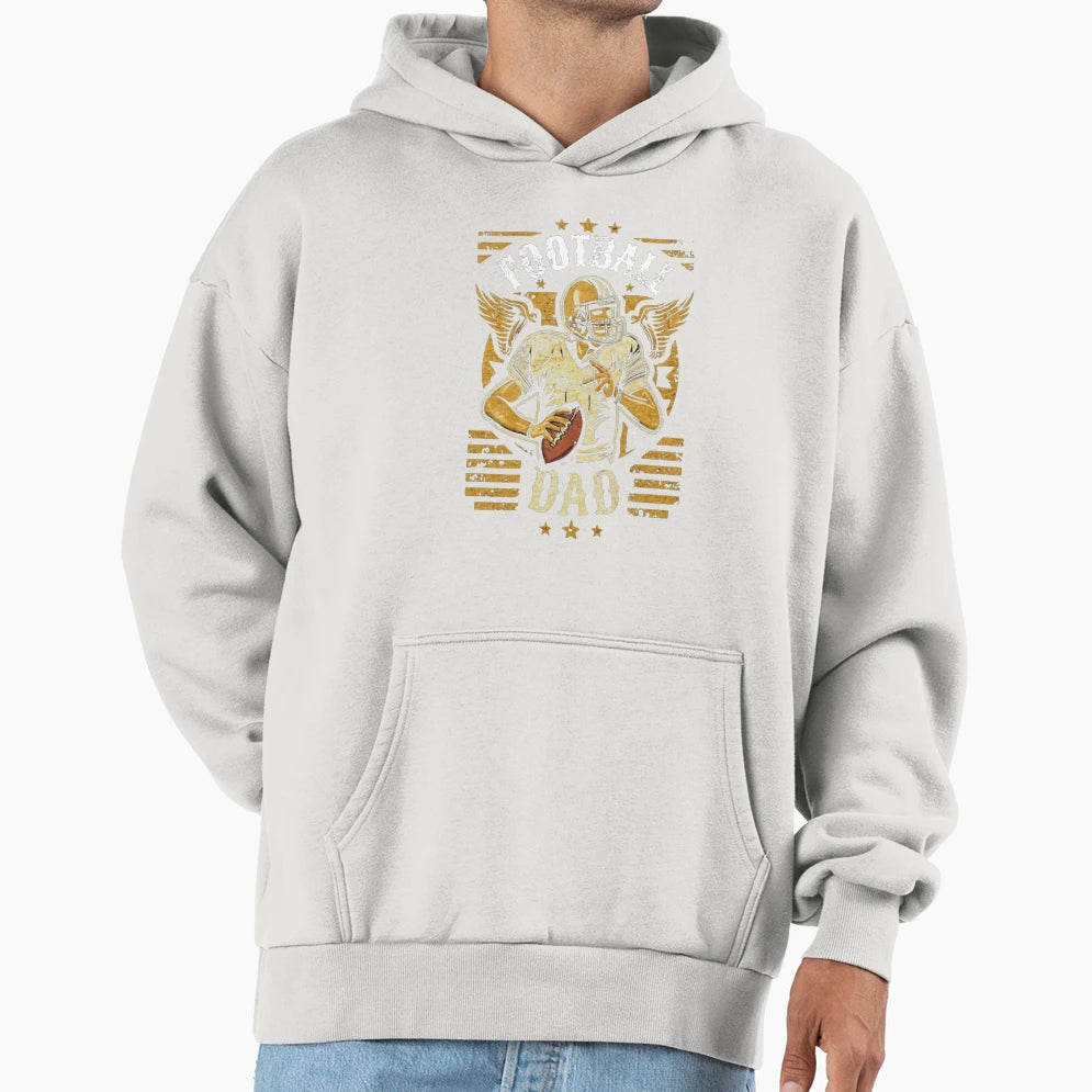 Football Dad Usa Funny Hoodie - Minimalist Print Men Women - T-Shirt, Sweatshirt, Hoodie