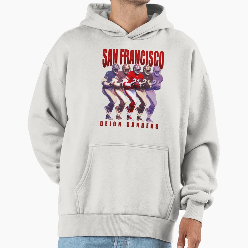 Deion Sanders Sanfrancisco 49Ers Sport Hoodie - Fun Novelty Design Unisex - T-Shirt, Sweatshirt, Hoodie