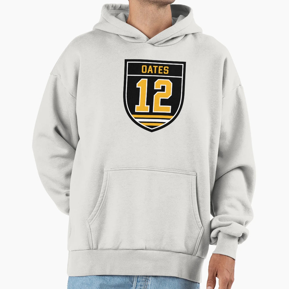 Oates 12 Emblem Hoodie - Unique Graphic for Adults - T-Shirt, Sweatshirt, Hoodie