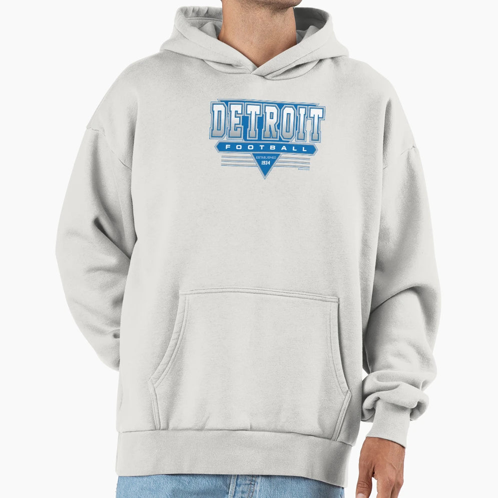 Detroit Football Lions Inspired 90S Hoodie - Graphic Print Men Women - T-Shirt, Sweatshirt, Hoodie