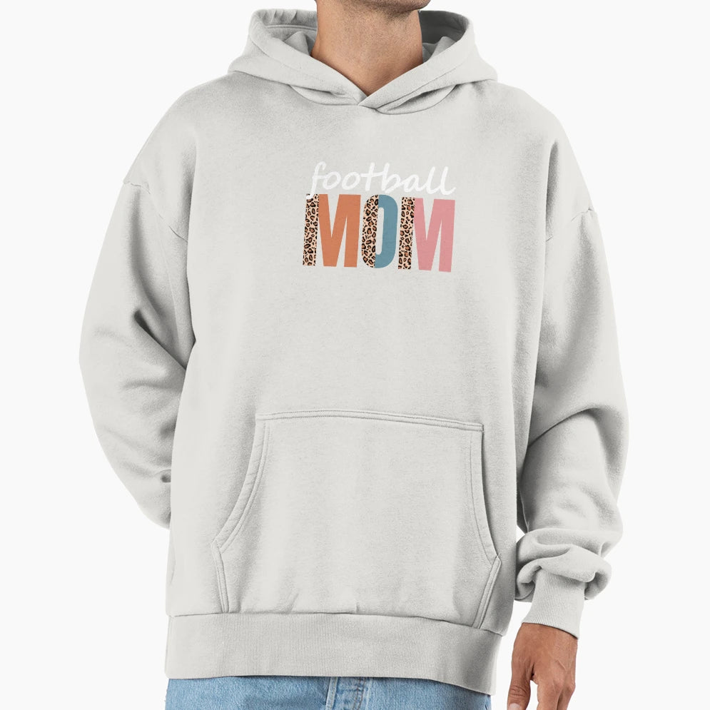 Football Mom Raising Ballers Sports Hoodie - Casual Everyday Wear Unisex - T-Shirt, Sweatshirt, Hoodie