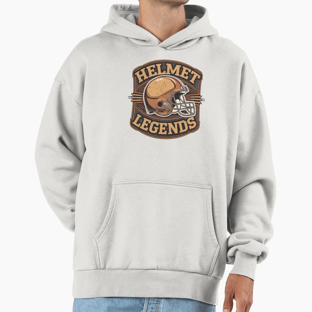 Helmet Legends American Football Hoodie - Casual Everyday Wear Men Women - T-Shirt, Sweatshirt, Hoodie