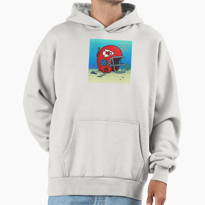 Underwater Kc Football Art Hoodie - Fun Novelty Design Unisex - T-Shirt, Sweatshirt, Hoodie