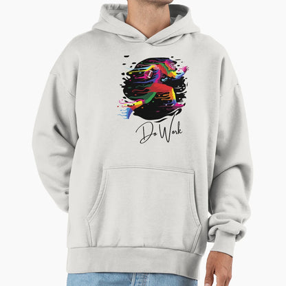 Do Work Football Never Stop Artwork Hoodie - Minimalist Print Men Women - T-Shirt, Sweatshirt, Hoodie