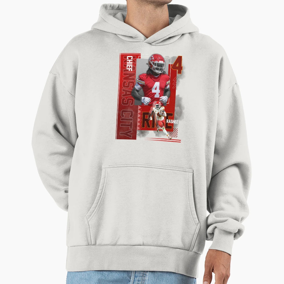 Kansas City Chiefs Rashee Rice Hoodie - Unique Graphic Unisex - T-Shirt, Sweatshirt, Hoodie