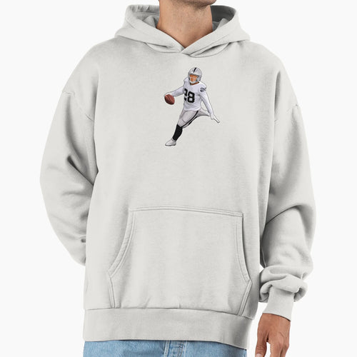 Josh Jacobs 28 Carries Ball Hoodie - Unique Graphic Men Women - T-Shirt, Sweatshirt, Hoodie