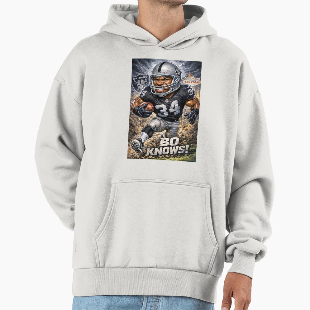 Bo Knows Jackson Hoodie - Custom Art Print for Adults - T-Shirt, Sweatshirt, Hoodie