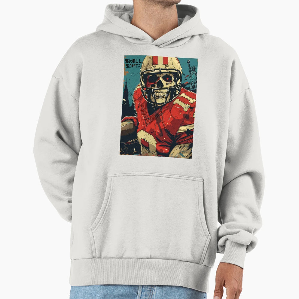 American Football Skull Skull Skull Hoodie - Novelty Apparel Men Women - T-Shirt, Sweatshirt, Hoodie
