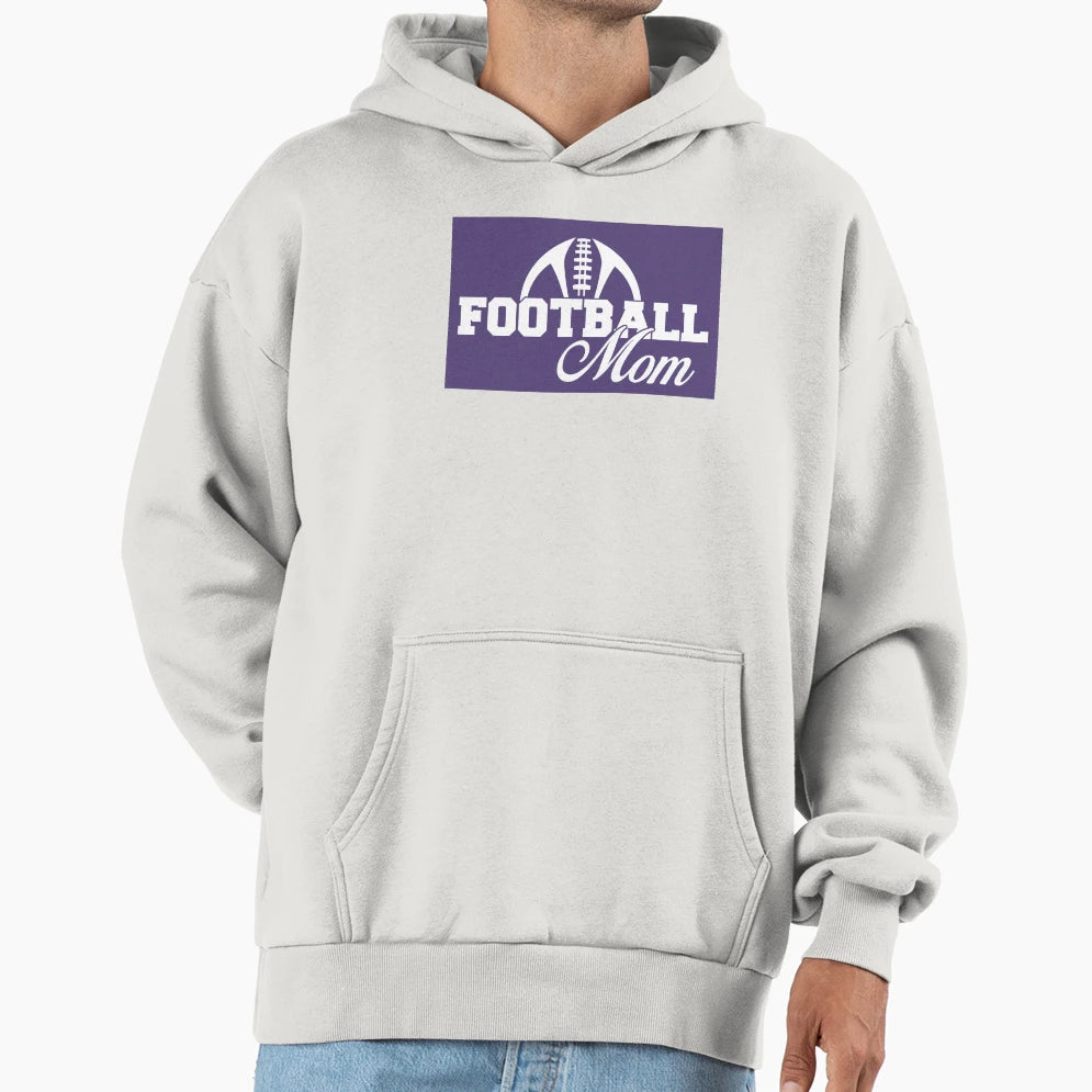 Football Mom Hoodie - Casual Everyday Wear Unisex - T-Shirt, Sweatshirt, Hoodie