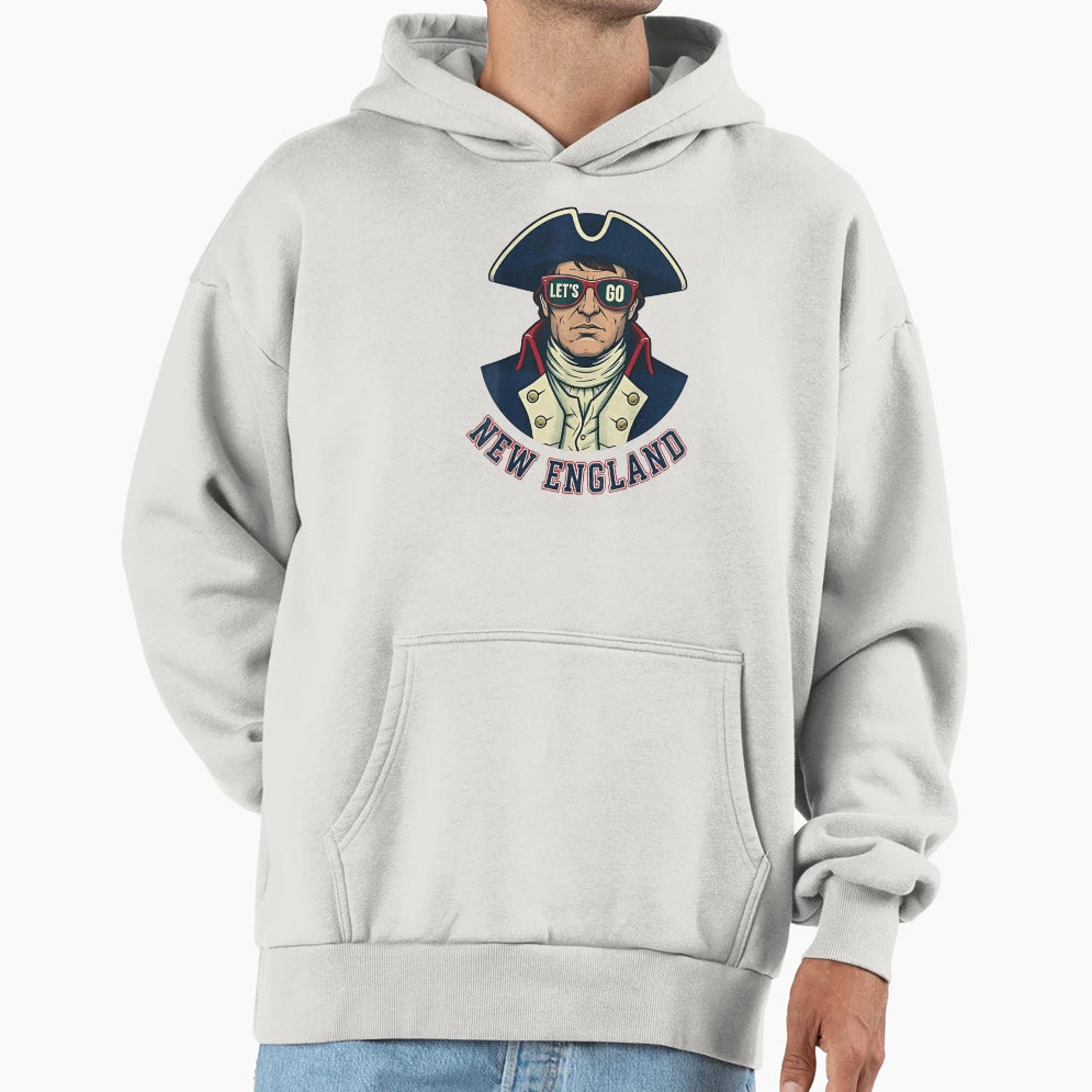 Patriotic New England Revolutionary Hoodie - Novelty Apparel Men Women - T-Shirt, Sweatshirt, Hoodie