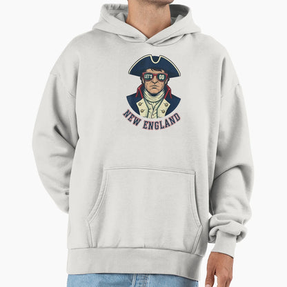 Patriotic New England Revolutionary Hoodie - Novelty Apparel Men Women - T-Shirt, Sweatshirt, Hoodie