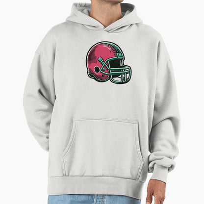 Football Hat Hoodie - Aesthetic Graphic Men Women - T-Shirt, Sweatshirt, Hoodie