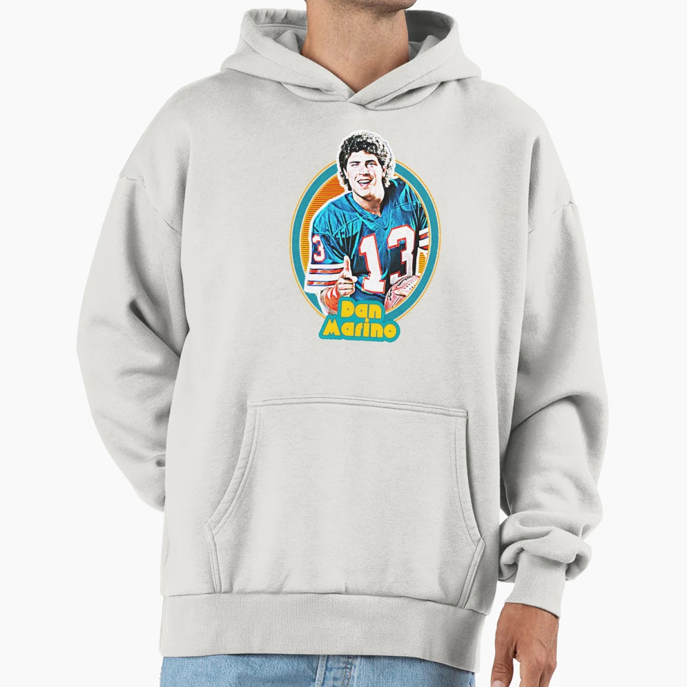 Dan Marino 80S Football Hoodie - Casual Everyday Wear for Adults - T-Shirt, Sweatshirt, Hoodie