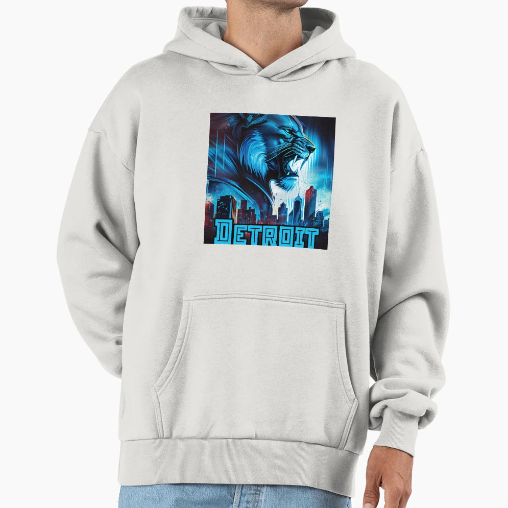 Detroit Football Hoodie - Fun Novelty Design for Adults - T-Shirt, Sweatshirt, Hoodie