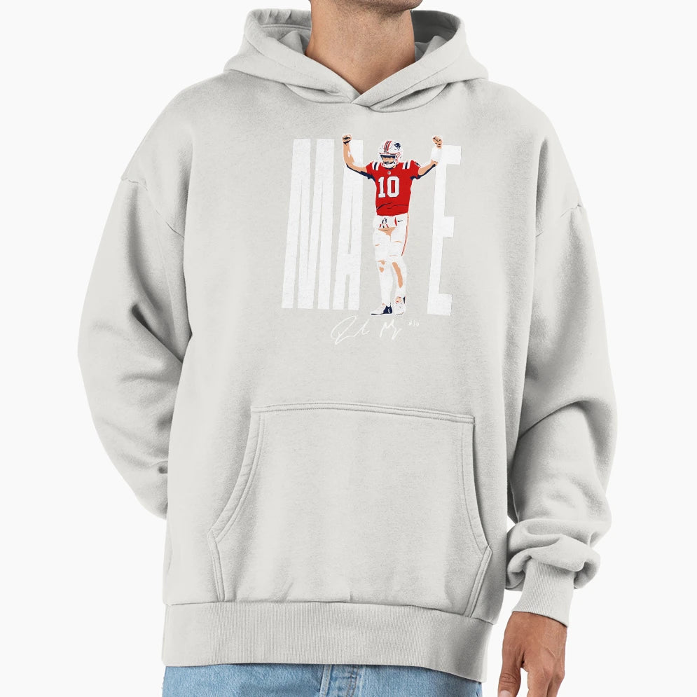 New England Football Maye Hoodie - Streetwear Style Men Women - T-Shirt, Sweatshirt, Hoodie