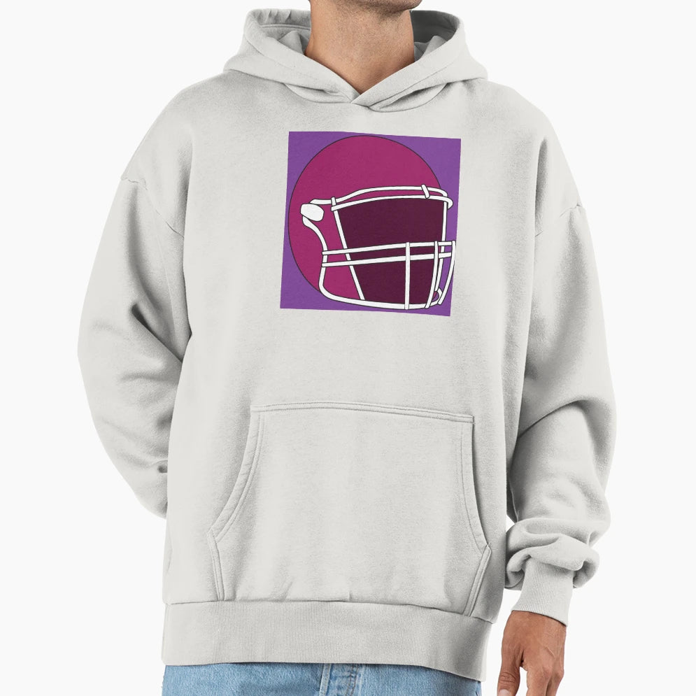 Football Helmet Hoodie - Trendy Graphic for Adults - T-Shirt, Sweatshirt, Hoodie
